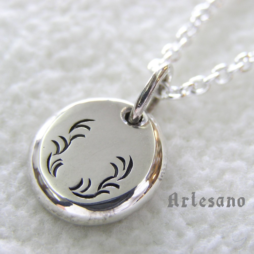*＊刻印無料＊*　唐草プレート ペンダントトップ(S)　*Artesano* 4,330円