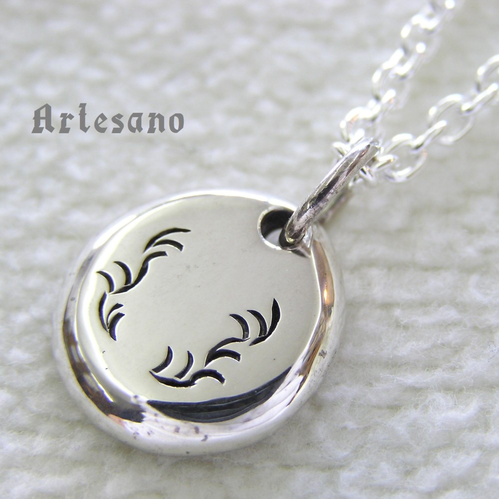 *＊刻印無料＊*　唐草プレート ペンダント(L)　*Artesano*