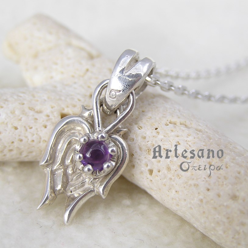 翼 ペンダントトップ ～アメシスト～ *σπειρα*