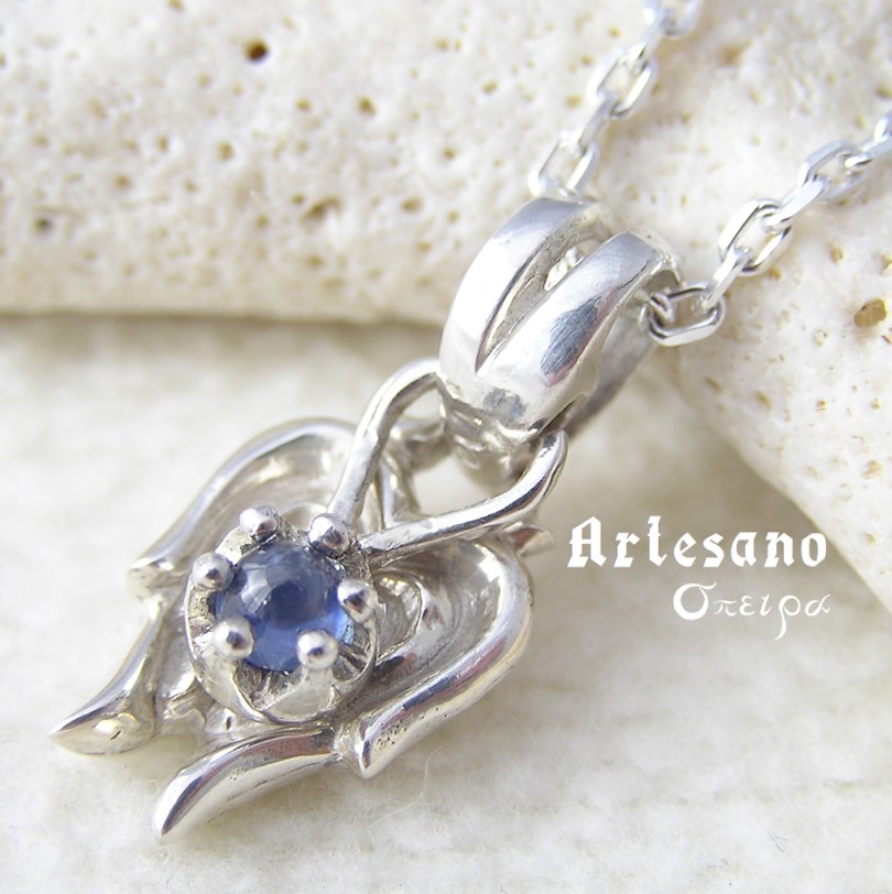 翼 ペンダントトップ ～サファイア～ *σπειρα*