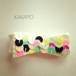 Spangle happy color barrette (NO.138) 1枚目の画像