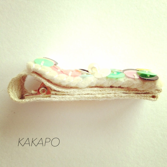 Spangle happy color barrette (NO.138) 2枚目の画像