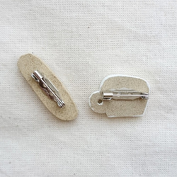 フランスパンとコーヒーのブローチ 2枚目の画像