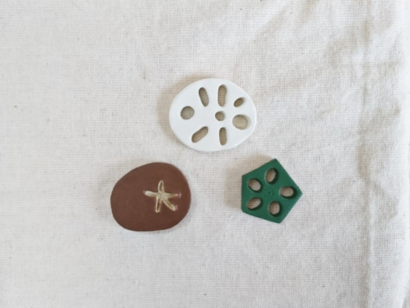 おくらのブローチ 4枚目の画像