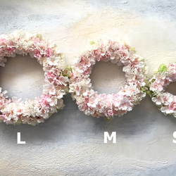 送料無料 アーティフィシャルフラワー 桜リース 春リース 15㎝前後 Sサイズ 桜ハンドメイド2018 4枚目の画像