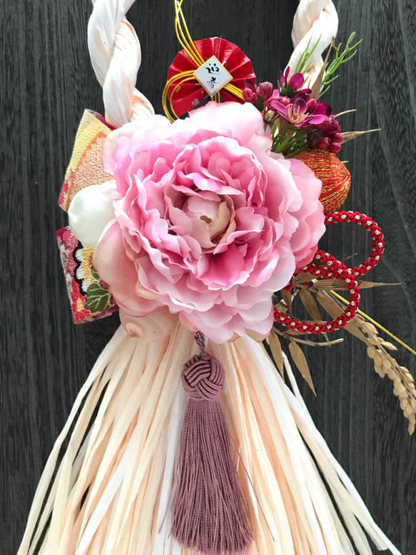 再販 2019しめ縄飾り NO.6 お正月ハンドメイド2019 2枚目の画像