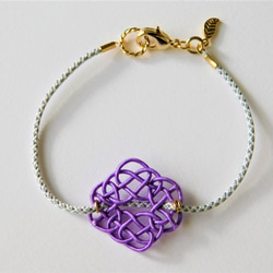 水繪和編織手鍊Awa針織顏色：紫羅蘭色 第7張的照片