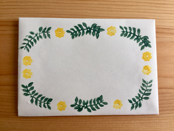 小さい便箋と封筒セット (花柄) 4枚目の画像