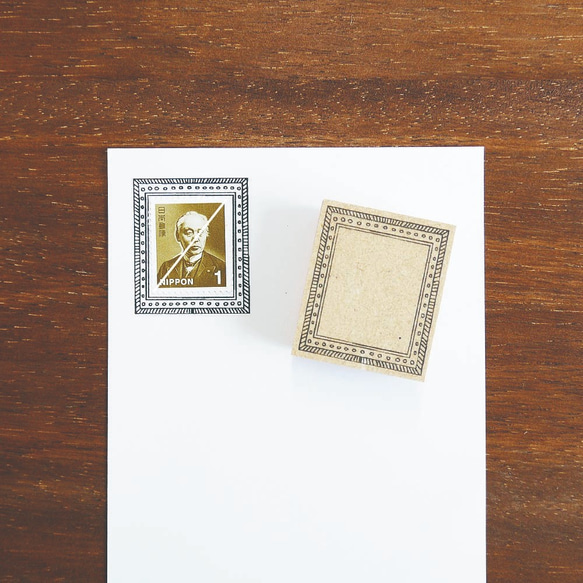 郵票框 (框架) 橡皮圖章 (a-071) 郵票 Hanko Hanko 第2張的照片
