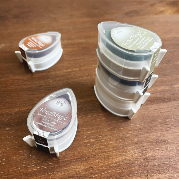 【手帳に最適・裏写りしくいスタンプ台】ツキネコ バーサマジックデュードロップ 全36色から1個選べる 10枚目の画像