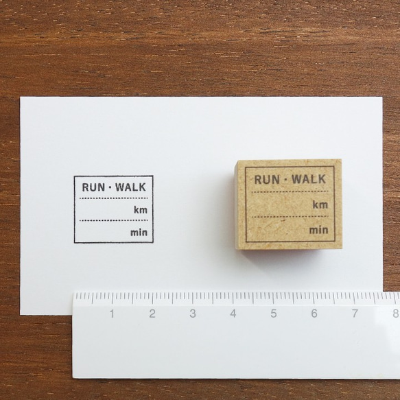 手帳スタンプ 運動の記録 RUN・WARKver（b-070）はんこ ハンコ 2枚目の画像
