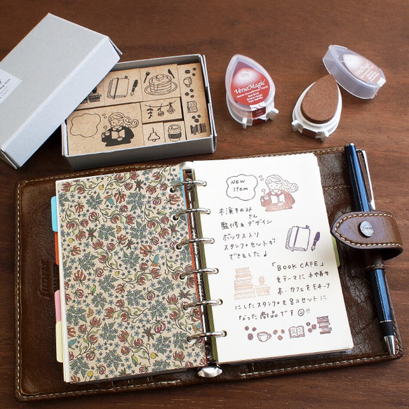 創作者郵票盒（BOOK CAFE） 由 Sonomi Kikei 監督 墨水套裝郵票 第3張的照片