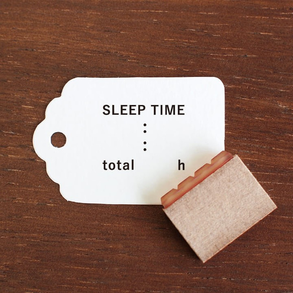 筆記本印章 睡眠時間記錄 垂直尺寸 (b-175) 印章 印章 第1張的照片