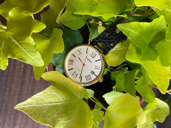 新品　腕時計　ブラックシンプルデザイン　アクセサリーマクラメ309 4枚目の画像