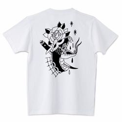 SNAKE DAGGER　バックプリント Tシャツ レトロ　ヴィンテージ　半袖 1枚目の画像