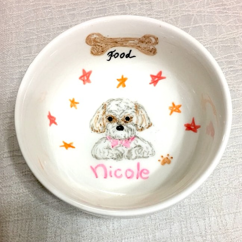 オーダー ハンドメイド 猫 ペット 犬 フードボウル ボール ビーグル