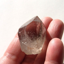 茶水晶　原石ポイント 2枚目の画像