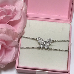 現品特別価格】可愛いバタフライネックレス / グルーデコ