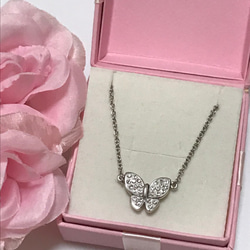 現品特別価格】可愛いバタフライネックレス / グルーデコ
