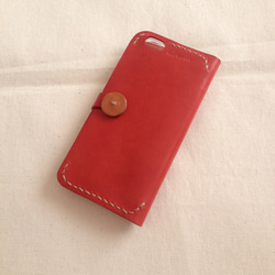 iPhone6、6s用 スマホケース 本革製 手縫い 1枚目の画像