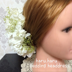 純白 Wedding headdress 14パーツset 2枚目の画像