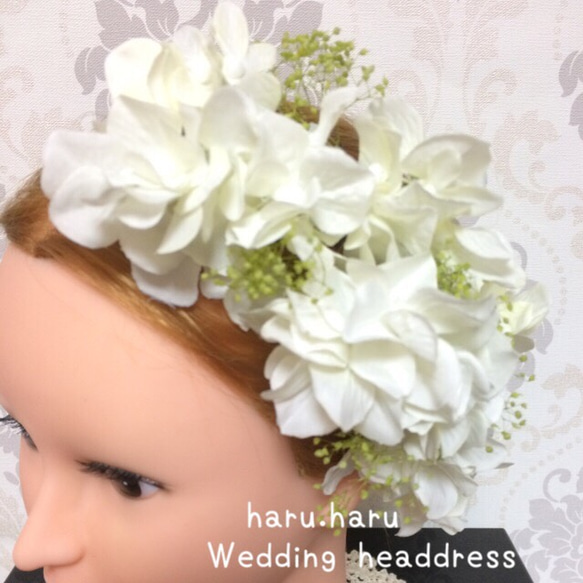 純白 Wedding headdress 14パーツset 3枚目の画像