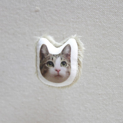 kiji猫豆ブローチ 『きらりん』 3枚目の画像