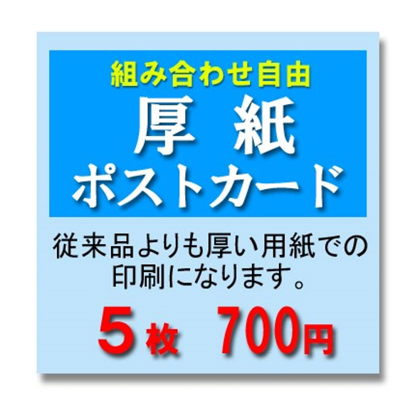 ★厚紙ポストカード用紙で印刷  再販1 1枚目の画像