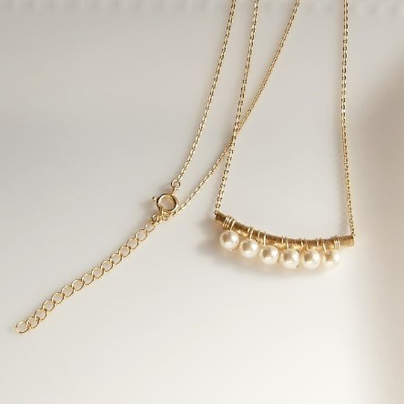 施華洛世奇珍珠的項鍊現代 第3張的照片
