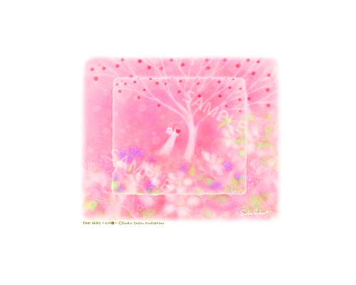 選べるポストカード5枚セット】No.8 Dear Akiko～心の瞳～ イラスト
