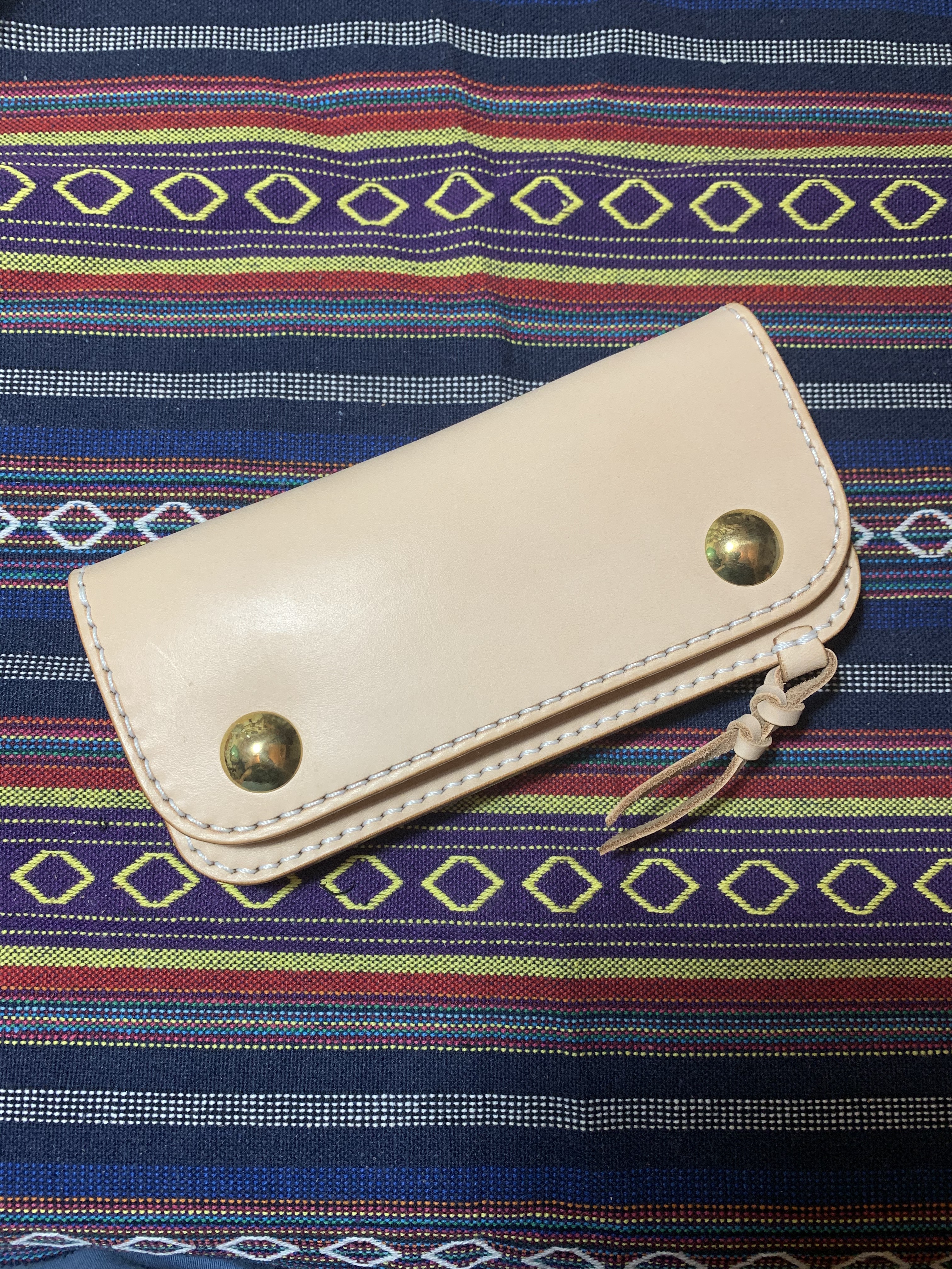 ヌメ革　長財布　トラッカーズウォレット