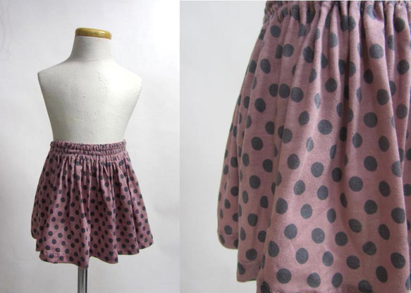 2点セット　ピンクドットスカートとパフT　サイズ80 2枚目の画像