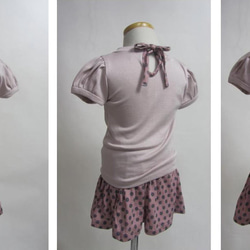 2点セット　ピンクドットスカートとパフT　サイズ80 4枚目の画像