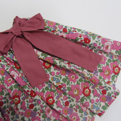 リバティBetsy ピンク　ギャザースカート　サイズ100 1枚目の画像