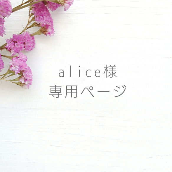 alice様専用ご購入ページ 1枚目の画像