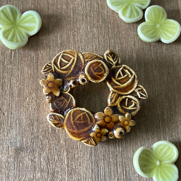1点物TESORO金綱ぎブローチ1点物 Brooch Brooch 1点物TESORO金綱ぎブローチ1点物