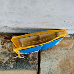 沈まない財布【W-448】セイルバッグ　ヨット　ハンドメイドバッグ　浮く財布　財布 5枚目の画像