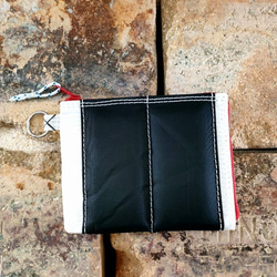 沈まない財布【W-450】セイルバッグ　ヨット　ハンドメイドバッグ　浮く財布　財布 2枚目の画像