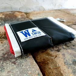 沈まない財布【W-450】セイルバッグ　ヨット　ハンドメイドバッグ　浮く財布　財布 3枚目の画像