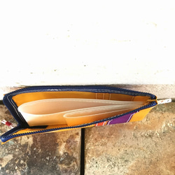 長財布【W-345】ヨット　セイルバッグ　ハンドメイドバッグ　ウィンチ 4枚目の画像