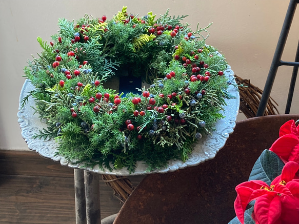 ☆SALE30％OFF☆ 野薔薇の実のフレッシュリース（生花からドライへ  