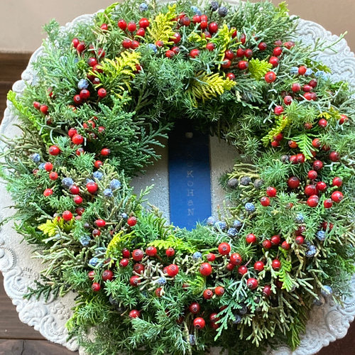 ☆SALE30％OFF☆ 野薔薇の実のフレッシュリース（生花からドライへ  