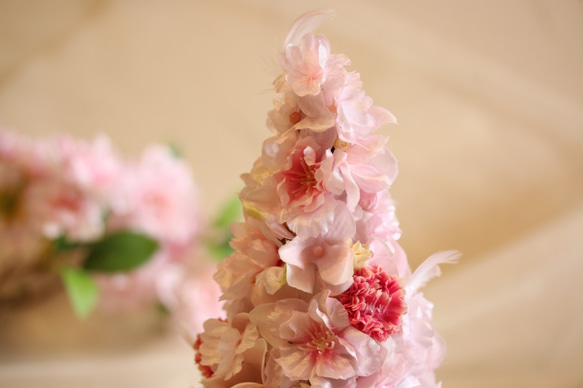 桜の三角コーン＊プリザ 4枚目の画像