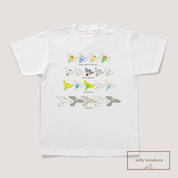 インコたちのTシャツ(セール中) 2枚目の画像