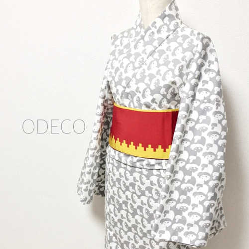 パンダ⁈パンダ‼︎な浴衣 鼠 浴衣 ODECO 通販 2297841｜Creema
