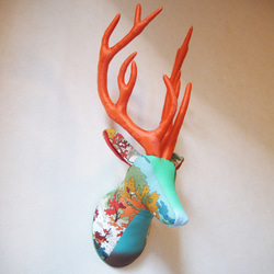 fabric trophy - deer 2枚目の画像
