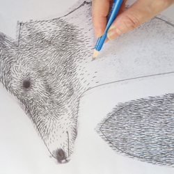 Drawing trophy - deer[訂購產品] 第7張的照片