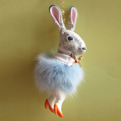 Rabbit charm - ライトブルー【受注制作】 1枚目の画像