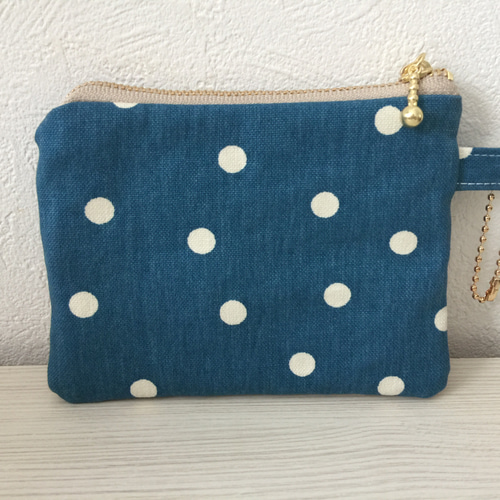 帆布 ポケットティッシュポーチ（ボールチェーン付き） ポーチ ako