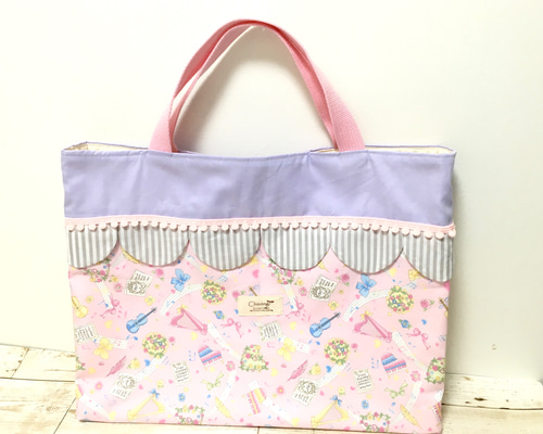みぅmamaω・*★プロフ必読　ハート　キルト　レッスンバッグ レッスンバッグ ハートキルトの通販 by candy_pop⸝⋆｜ラクマ